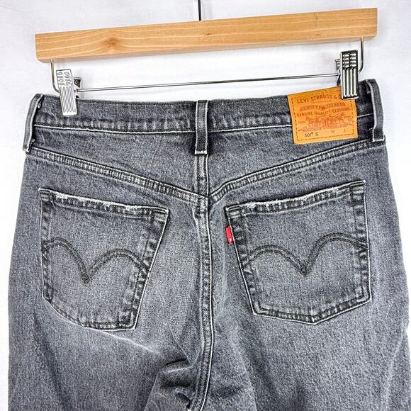 Levi's 501 Skinny Coal Black Jeans 29 - Picture 6 of 10